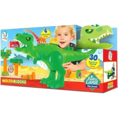 Molto: Blocks Gigantosaurus set di mattoncini dinosauro che mangia mattoni con suono 30 pezzi