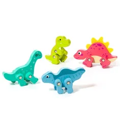 Molto: Nature Il mio primo dinosauro set di figure in legno 4 pezzi immagine 2