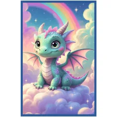 Mondo fiabesco colorato – puzzle da 3 x 50 pezzi con unicorno, sirena e drago – Trefl immagine 2