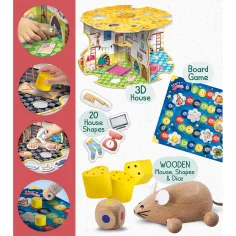 Montessori: The Mouse House - Egérlak - Gioco da tavolo - Lisciani immagine 3