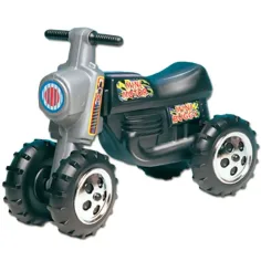 Moto cross nera a spinta con 4 ruote - D-Toys
