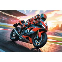 Moto da corsa in pista puzzle da 100 pezzi - Trefl immagine 2