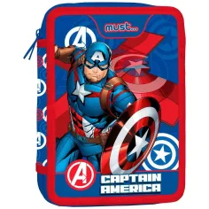 Colore: Vendicatori - Astuccio a due piani di Capitan America 15x21x5cm