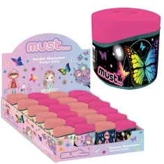 Colore: Boho Girl Temperamatite a due fori con contenitore disponibile in diverse varianti 1pz immagine 3