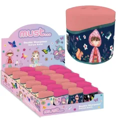Colore: Boho Girl Temperamatite a due fori con contenitore disponibile in diverse varianti 1pz immagine 4