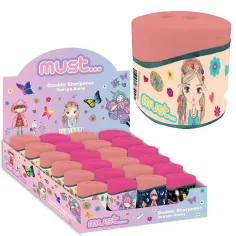 Colore: Boho Girl Temperamatite a due fori con contenitore disponibile in diverse varianti 1pz