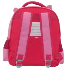 Must: Zaino per asilo a due scomparti con stampa 3D di coniglietto 27x10x31cm immagine 2