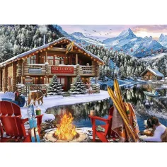 Natale nelle montagne puzzle 2x500 pezzi - Trefl immagine 3