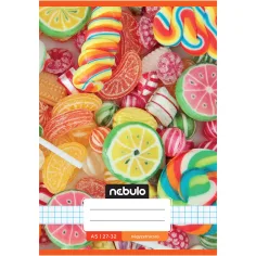Nebulo: Quaderno a quadretti con motivo di caramelle 27-32 A/5 immagine 1
