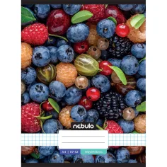 Nebulo: Quaderno a righe con motivo di frutta 87-32 A/4