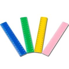 Nebulo: Righello in plastica in vari colori 16cm immagine 2