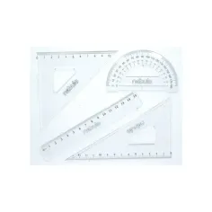 Nebulo: Set di righelli 4 pezzi con righello da 15 cm immagine 1