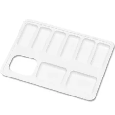 Nebulo: Tavolozza per pittori bianca 15x11cm
