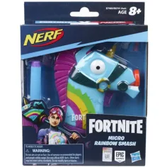 Nerf: Fortnite Micro Rainbow Smash blaster a dardi in schiuma - Hasbro immagine 1
