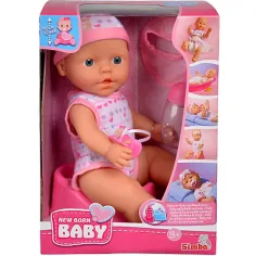 New Born bambola pisciosa con accessori - Simba Toys