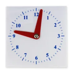 Orologio in plastica scolastico 10x10cm