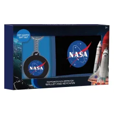 Portafoglio NASA con portachiavi in confezione regalo