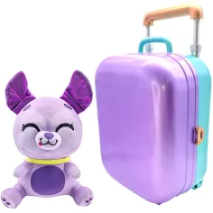Pajtik da viaggio – Lavi Starlight Luce di Luna Stella peluche con valigia e cuscino da viaggio immagine 2