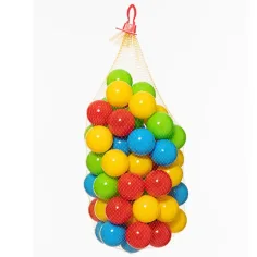 Palla colorata in rete 60pz - D-Toys