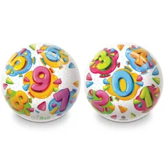 Palla di gomma BioBall colorata con numeri 23cm