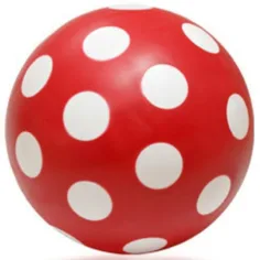 Palla opaca a pois da 11 cm