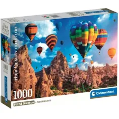 Palloncini in Cappadocia con poster HQC da 1000 pezzi - Clementoni