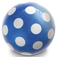 Pallone di gomma BioBall a pois da 15 cm in diverse varianti - Mondo Toys
