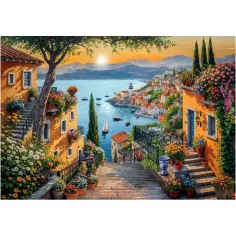 Passeggiata al porto HQC puzzle compatto da 1500 pezzi - Clementoni immagine 2