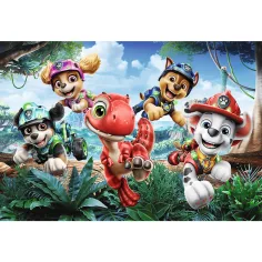 Paw Patrol Avventura Salvataggio Dinosauri puzzle 60 pezzi - Trefl immagine 2