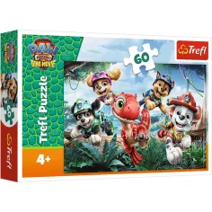 Paw Patrol Avventura Salvataggio Dinosauri puzzle 60 pezzi - Trefl