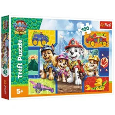 Paw Patrol Cani e dinosauri puzzle da 100 pezzi - Trefl