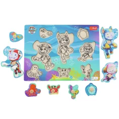 Paw Patrol cuccioli subacquei in missione puzzle ad incastro in legno - Trefl immagine 2