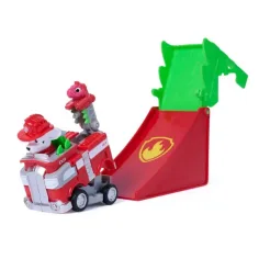 Paw Patrol Dino Movie - Veicolo acrobatico ribaltabile Marshall - Spin Master immagine 3
