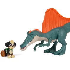 Paw Patrol Il film dei dinosauri: set di gioco Fai rotolare Dino con figura di Rex - Spin Master immagine 2