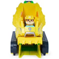 Paw Patrol Il Film dei Dinosauri: Veicolo mordace Chomp & Rescue con figura di Rubble - Spin Master immagine 2
