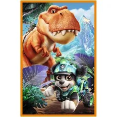 Paw Patrol Isola dei Dinosauri - puzzle da 3 x 80 pezzi - Trefl immagine 2