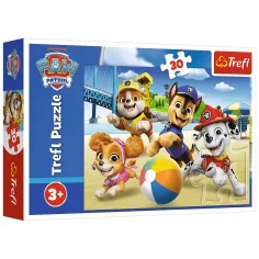 Paw Patrol Cani sulla spiaggia puzzle da 30 pezzi - Trefl immagine 1
