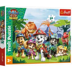 Paw Patrol Preistorica amicizia puzzle Maxi da 24 pezzi - Trefl immagine 1
