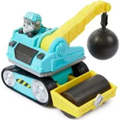 Paw Patrol: Rubble e la sua squadra - macchina da lavoro con sfera demolitrice e rullo stradale - Spin Master immagine 2