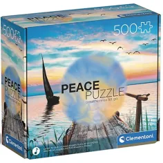 Peace Puzzle: Puzzle della brezza tranquilla da 500 pezzi - Clementoni immagine 1