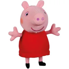 Peluche parlante Peppa Pig in abito rosso 20cm immagine 2