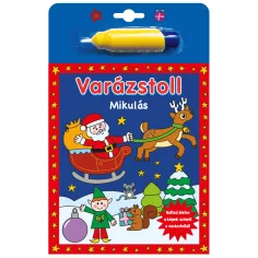 Penna magica - Libretto da colorare di Babbo Natale con penna magica