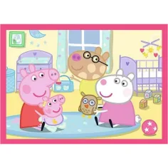 Peppa Pig - puzzle 4 in 1 da 12,15,20,24 pezzi - Trefl immagine 2