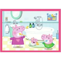 Peppa Pig - puzzle 4 in 1 da 12,15,20,24 pezzi - Trefl immagine 5