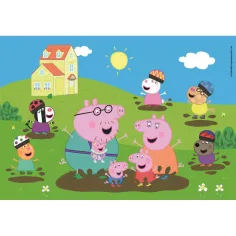 Peppa Pig Salto Felice nelle Pozzanghere 104 Pezzi Maxi Puzzle – Clementoni immagine 2