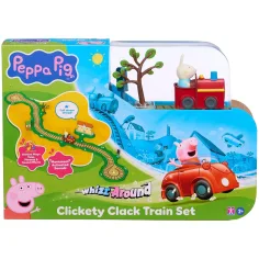 Peppa Pig set di gioco Whizz-Around Coniglio Rebecca con treno rosso