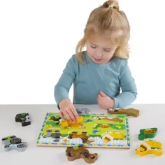 Piccoli amici puzzle di legno spesso 8 pezzi - Melissa & Doug immagine 2
