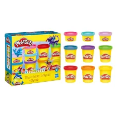 Play-Doh: 9 barattoli di plastilina in colori vivaci 425g - Hasbro