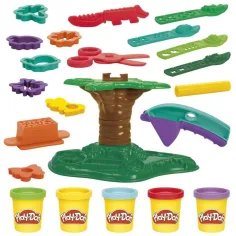 Play-Doh: Set di pasta modellabile Treetop creations con 5 barattoli e altri accessori - Hasbro immagine 3