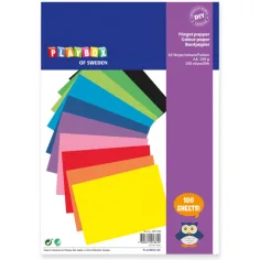 PlayBox: Carta colorata A4 in 10 colori diversi, 100 pezzi
